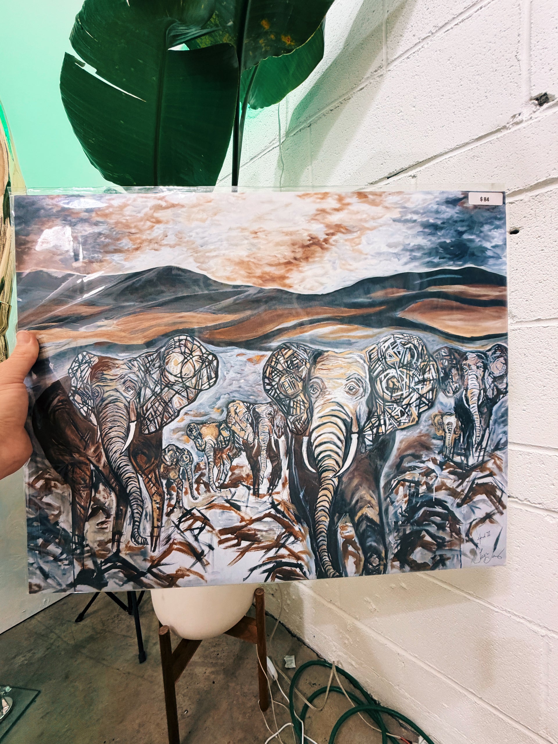 Elephant Family Print
