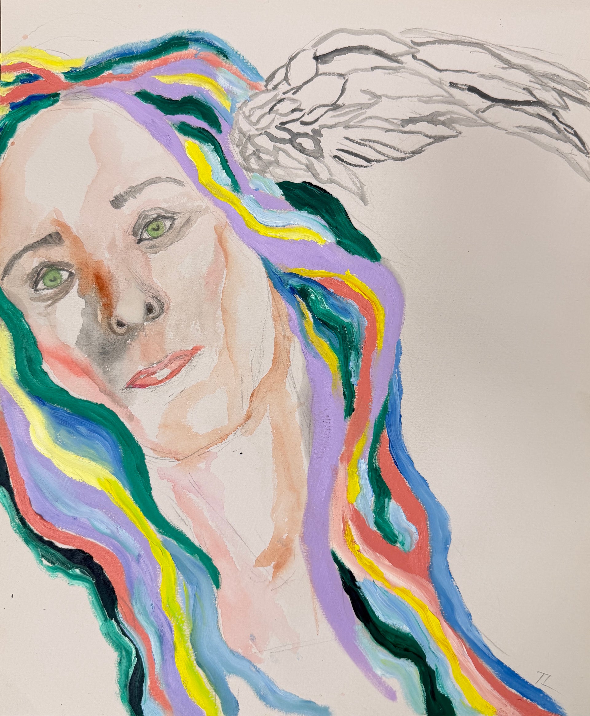 Girl with the Rainbow Hair