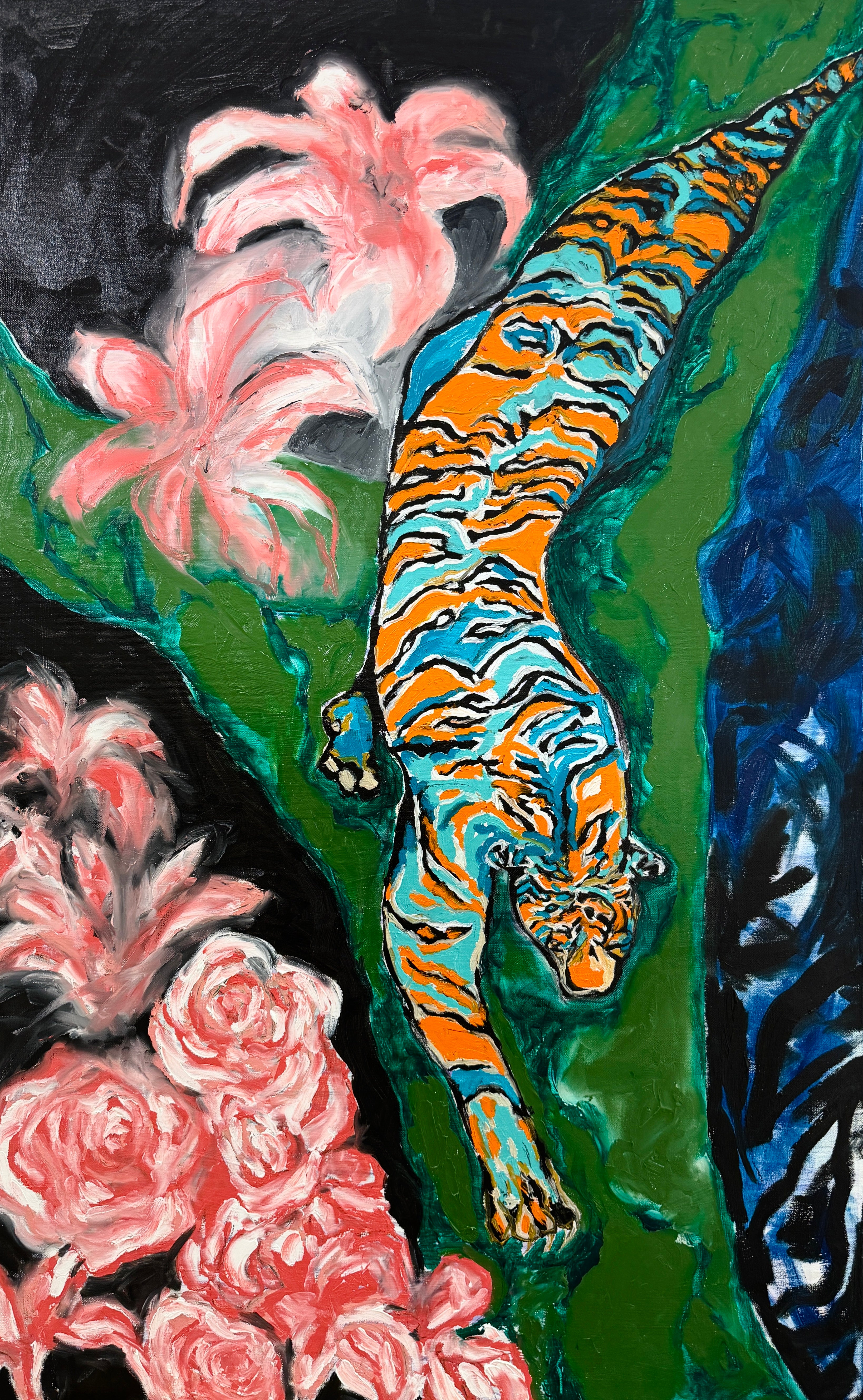 絵画 Tiger Tiger Garden Original